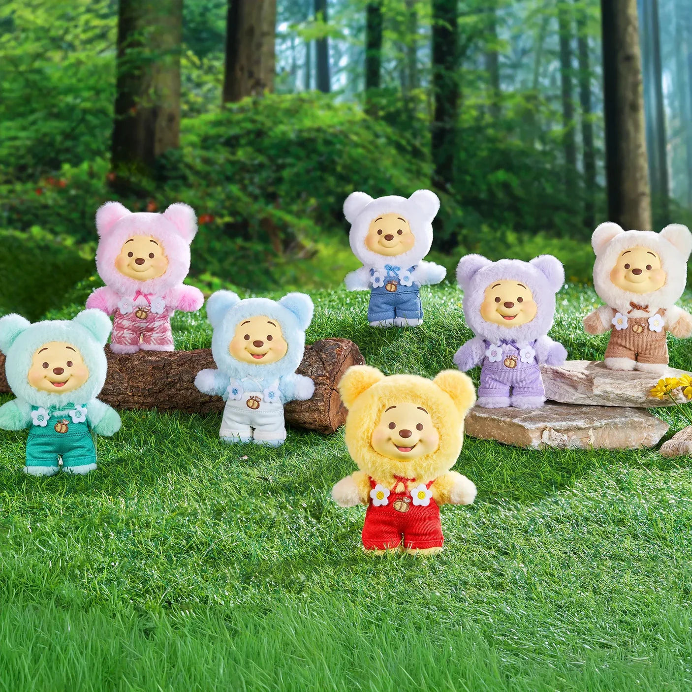 Winnie The Pooh Candy Series Plush Keychain Blind Box