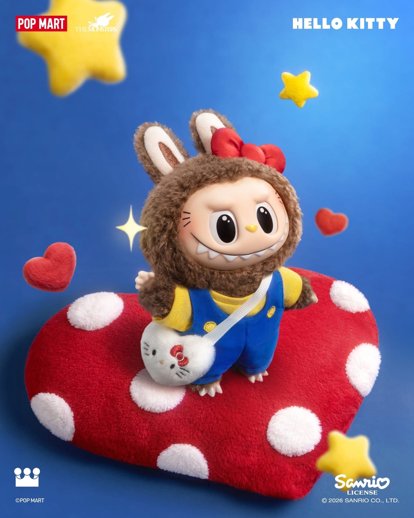 THE M0NSTERS × SANRlO Characters Series-Vinyl Plush Pendant Blind Box