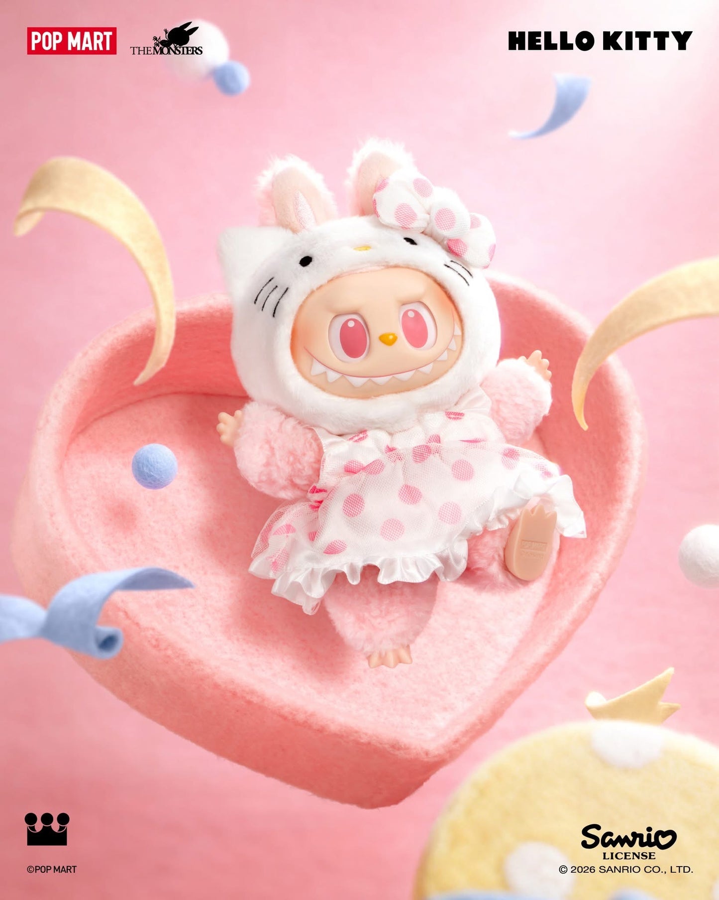 THE M0NSTERS × SANRlO Characters Series-Vinyl Plush Pendant Blind Box