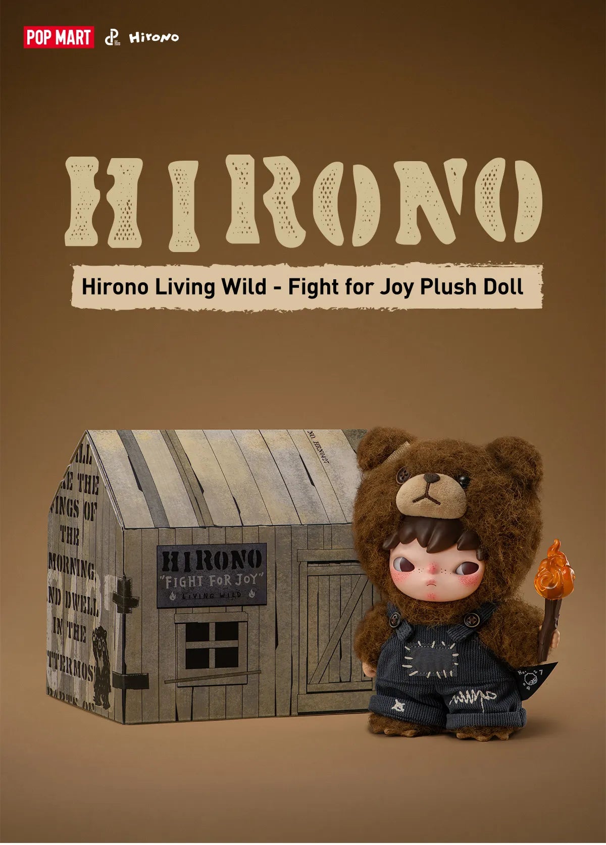Hirono Living Wild-Fight for Joy Plush Doll