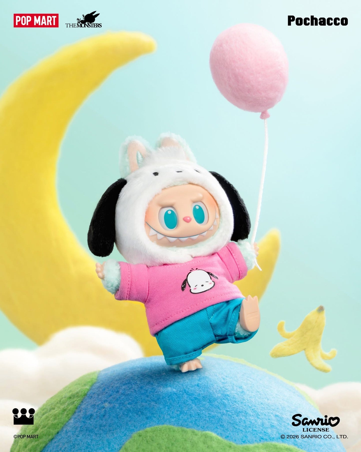 THE M0NSTERS × SANRlO Characters Series-Vinyl Plush Pendant Blind Box