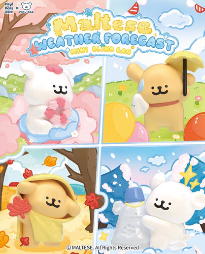 Malteese Puppy Weather Forecast Series Blind bag ( 5pcs/bag)