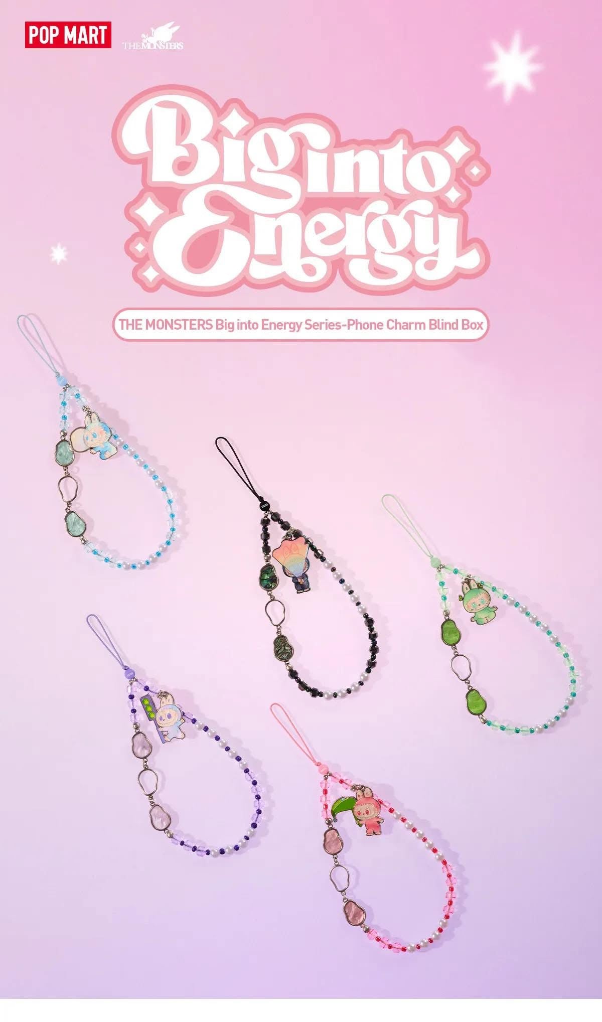 THE M0NSTERS Big into Energy Series-Phone Charm Blind Box