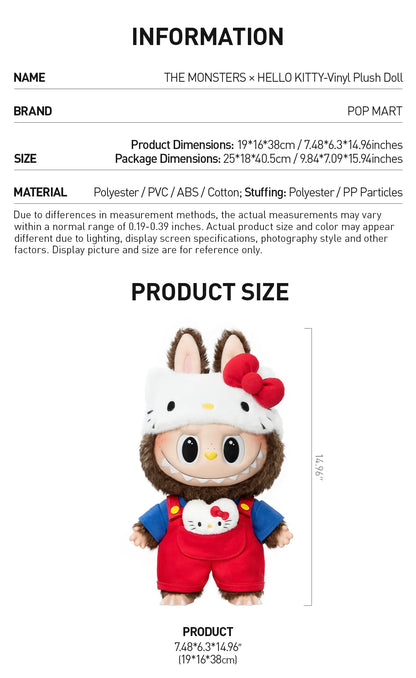 THE M0NSTERS × HELL0 KITTY - Vinyl Plush Doll