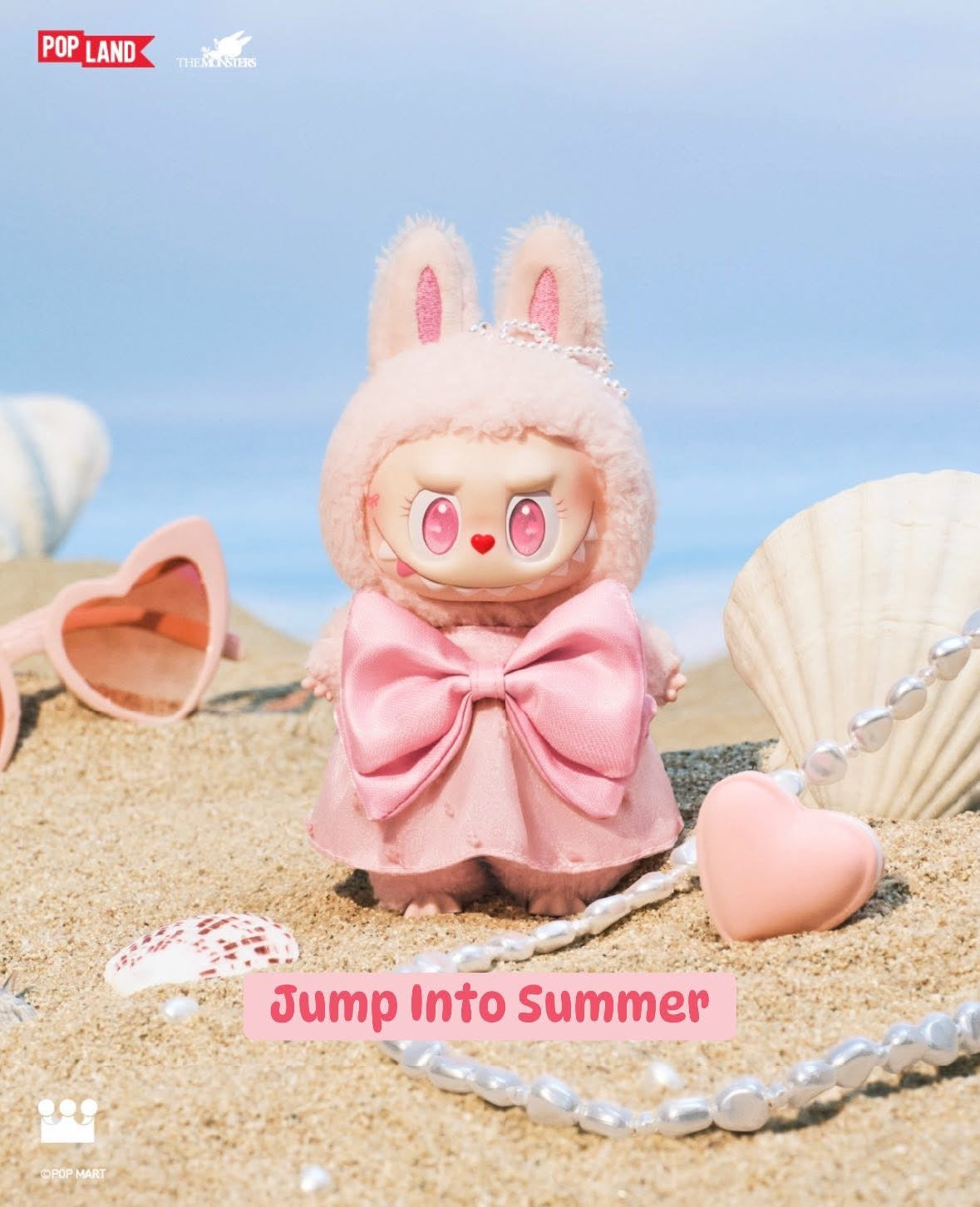 M0K0K0 Jumping into Summer Series (Pop Land Exclusive) Vinyl Plush Pendant