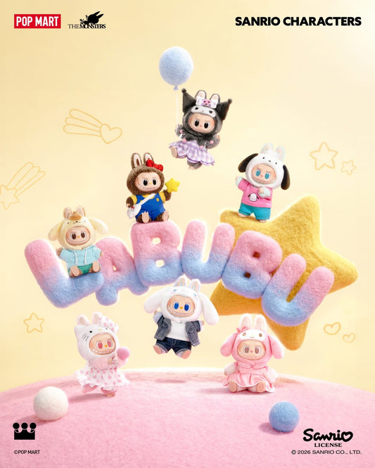 THE M0NSTERS × SANRlO Characters Series-Vinyl Plush Pendant Blind Box