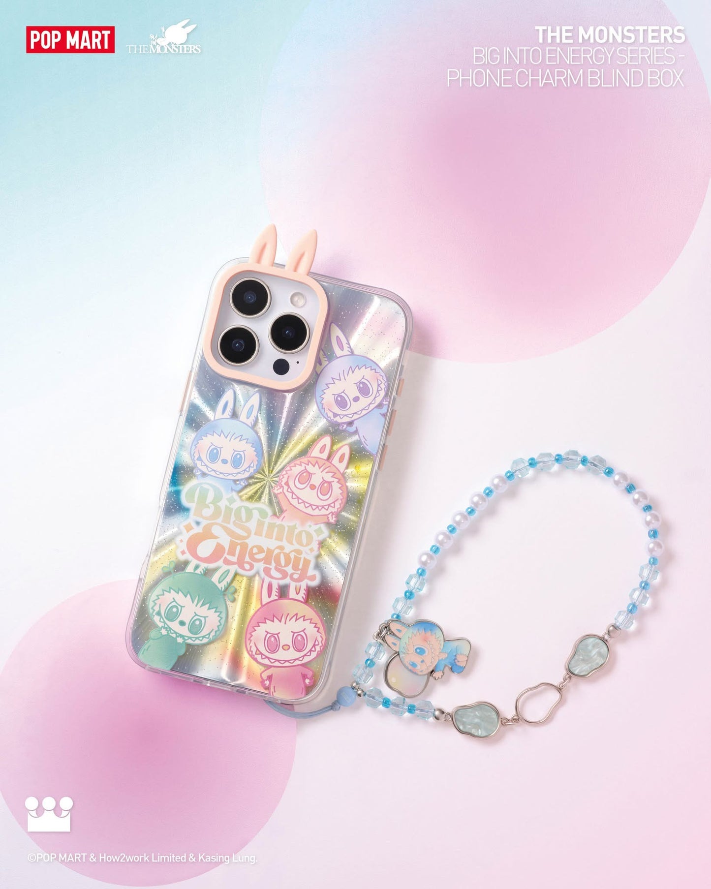 THE M0NSTERS Big into Energy Series-Phone Charm Blind Box