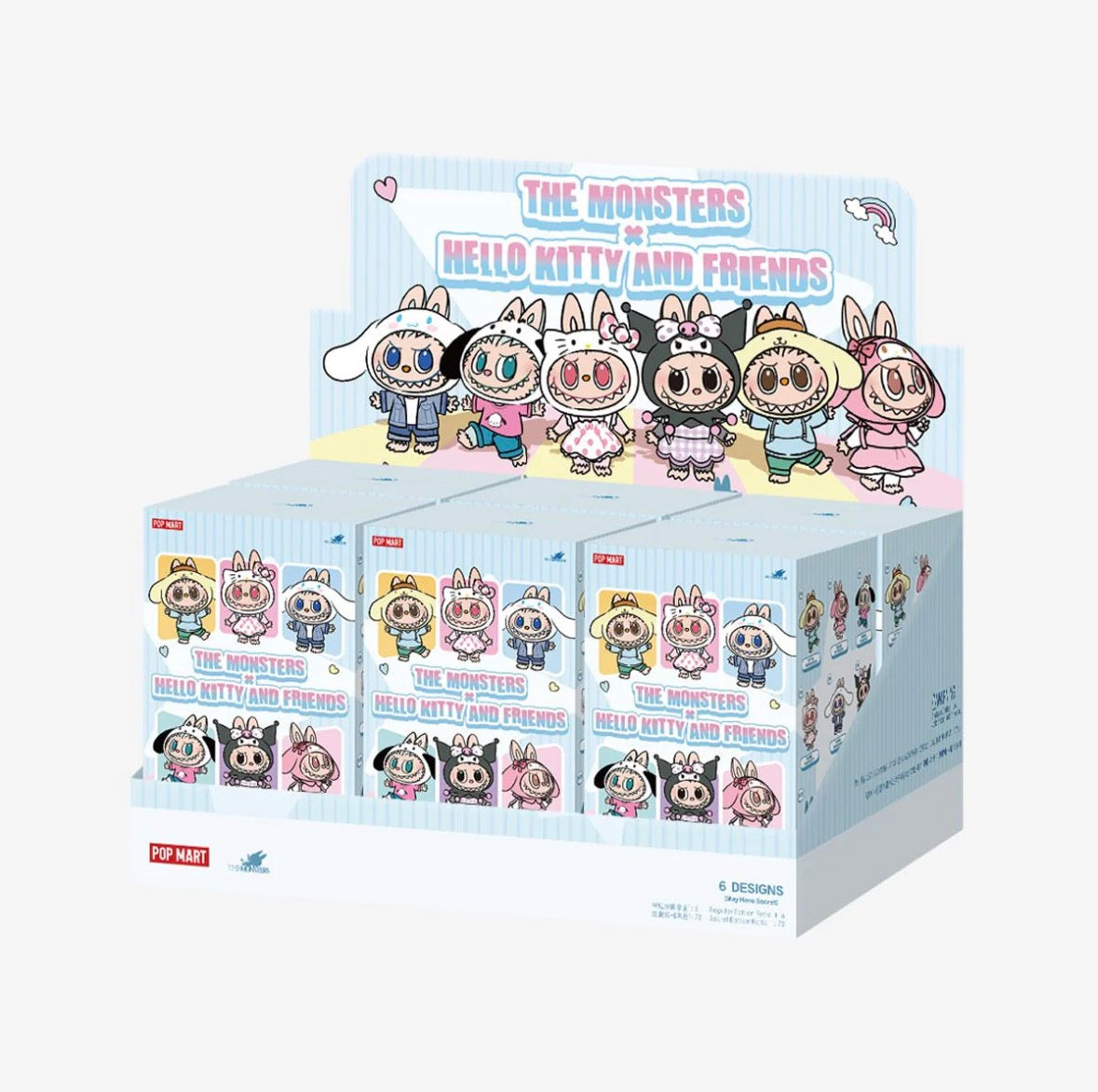 THE M0NSTERS × SANRlO Characters Series-Vinyl Plush Pendant Blind Box