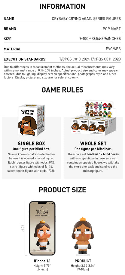 CRYBABY Crying Again Series Figures - POPMART