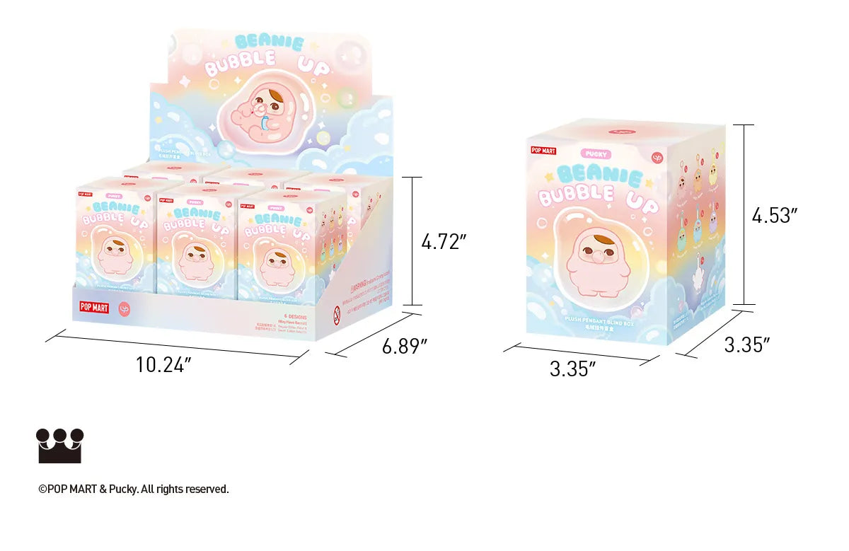 PUCKY BEANIE BUBBLE UP SERIES - Plush Pendants by POPMART