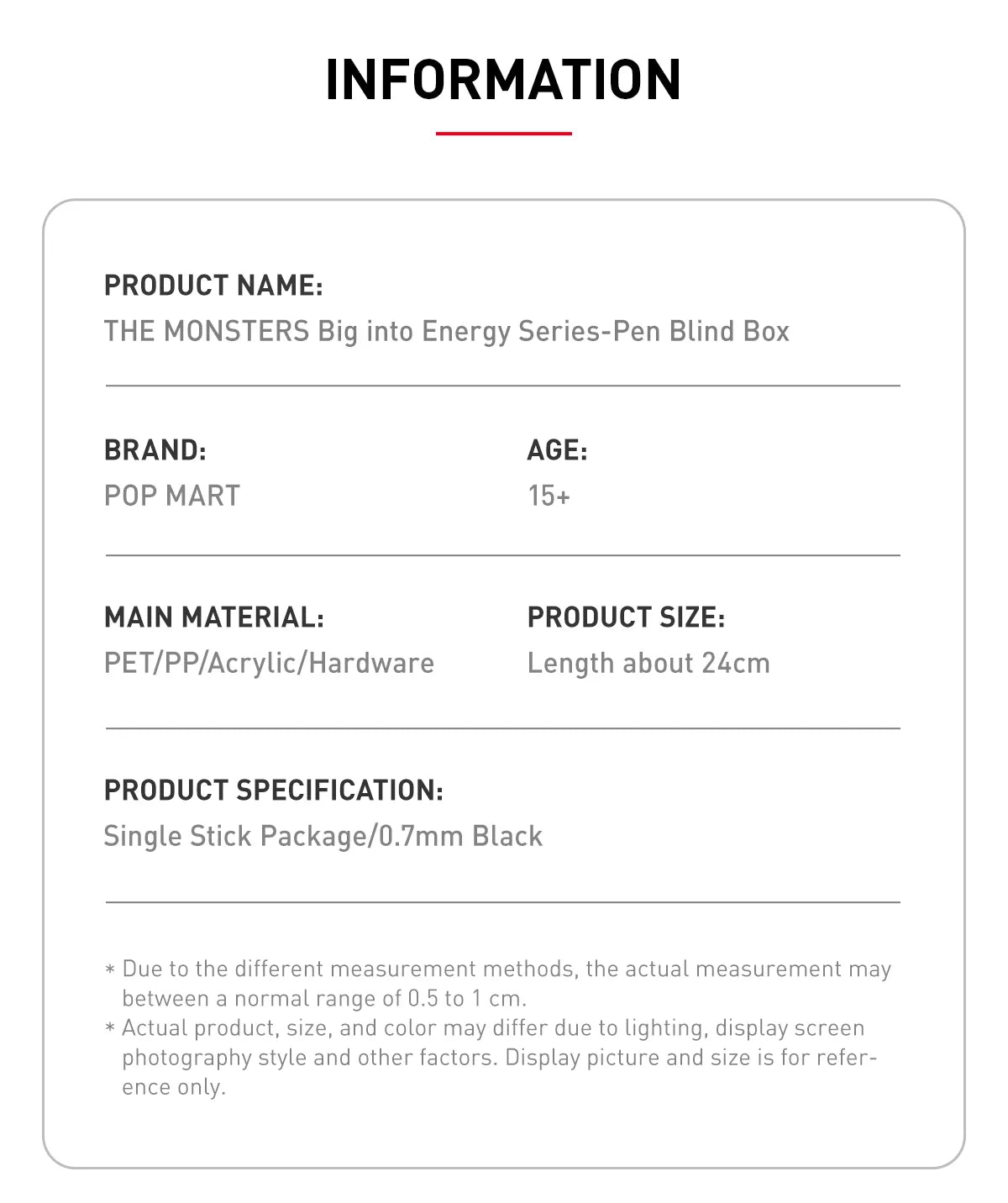 THE M0NSTERS - BIG INTO ENERGY Series Pen