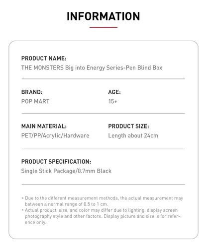 THE M0NSTERS - BIG INTO ENERGY Series Pen