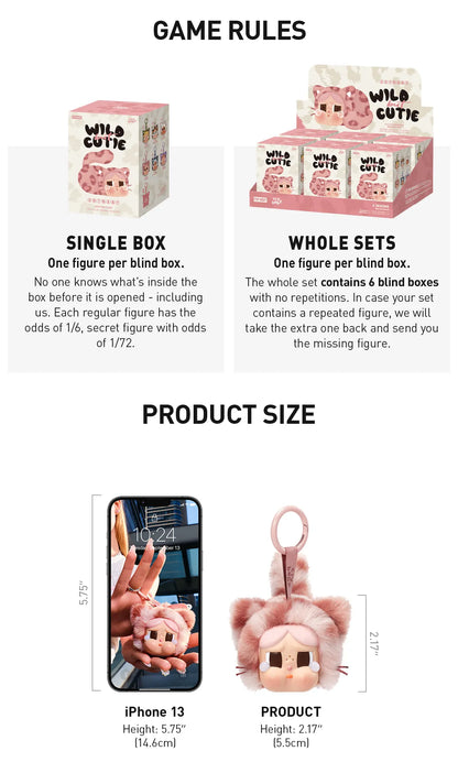 CRYBABY WILD BUT CUTIES SERIES - Vinyl Plush Pendant Blind Box by POPMART