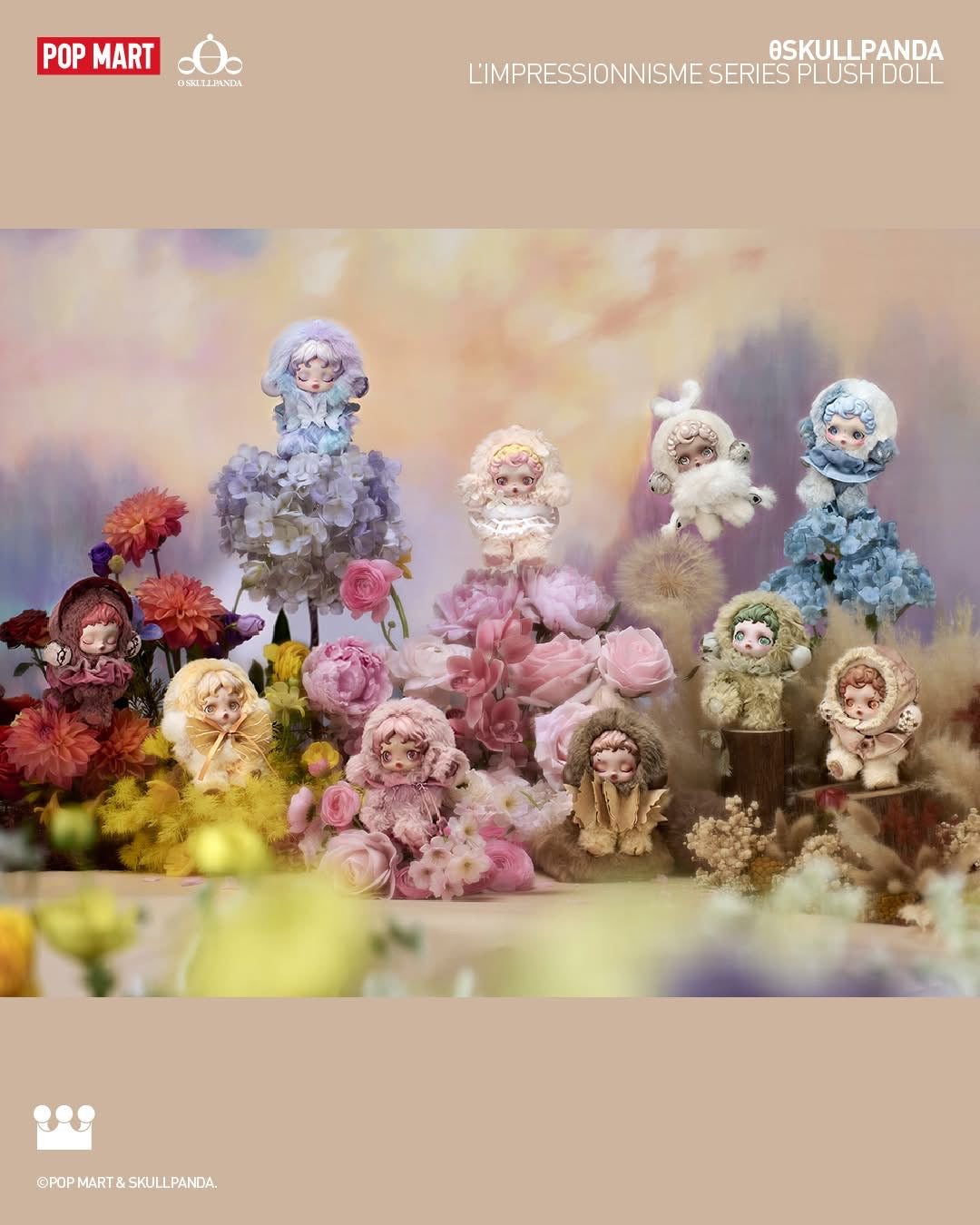 SKULLPANDA L’impressionnisme Series – Plush Doll