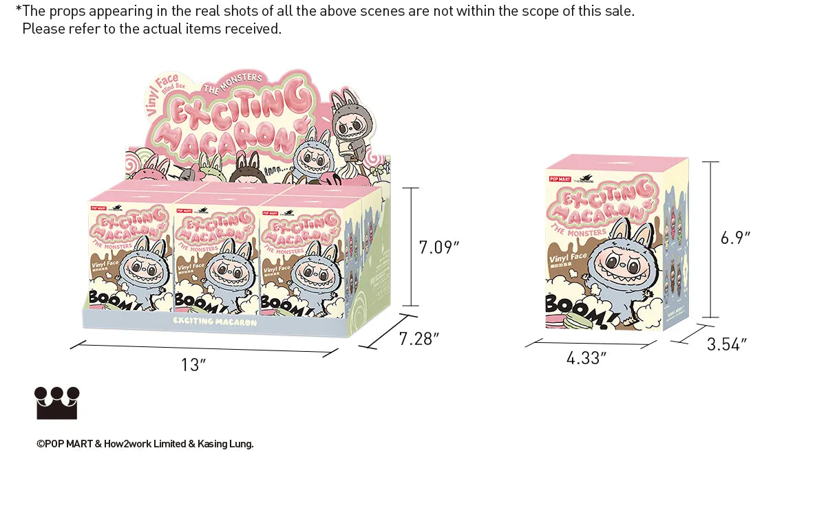 THE M0NSTERS Exciting Macaron-Vinyl Face Blind Box