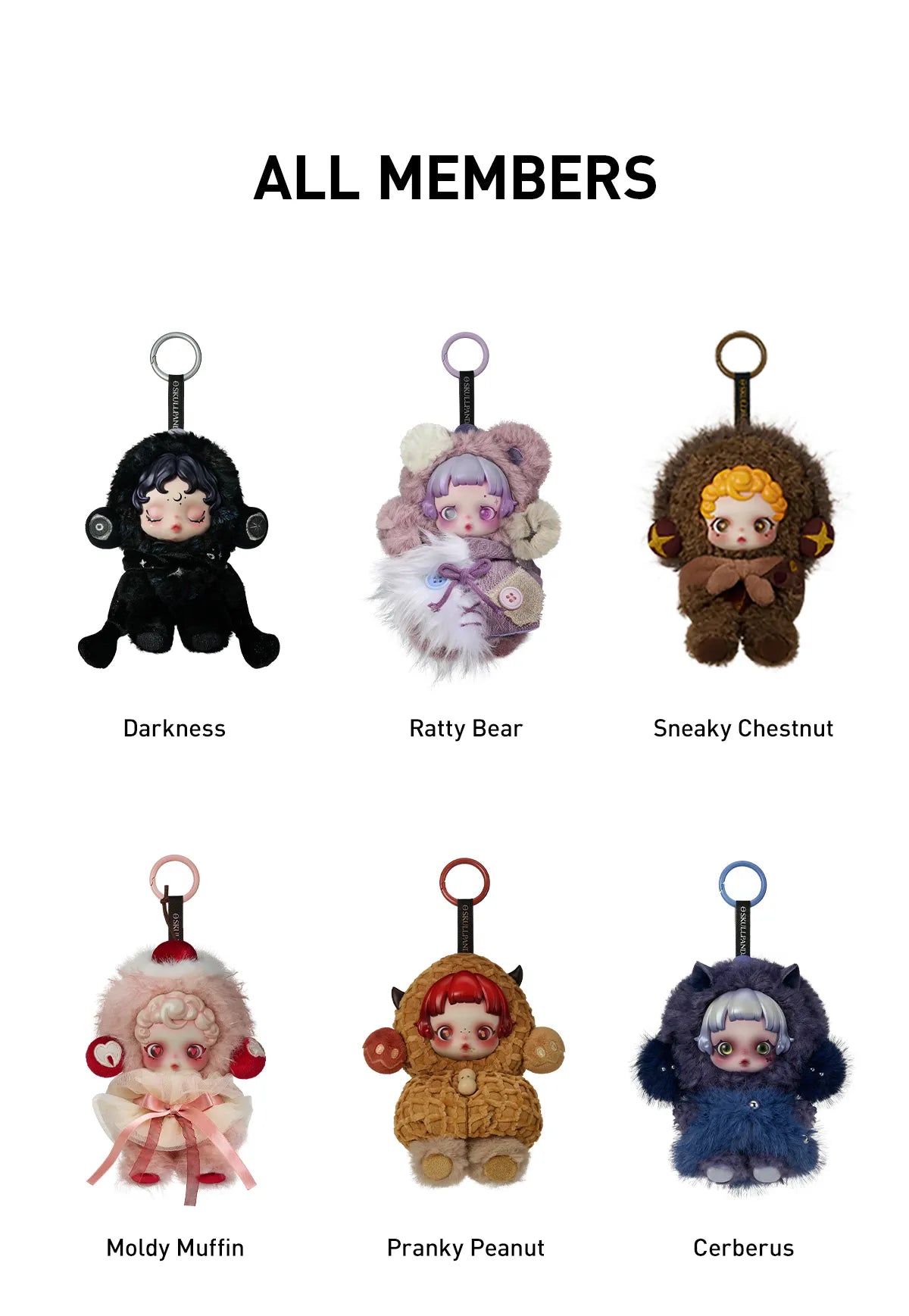 SKULLPANDA You Found Me! Series Plush Doll Pedant