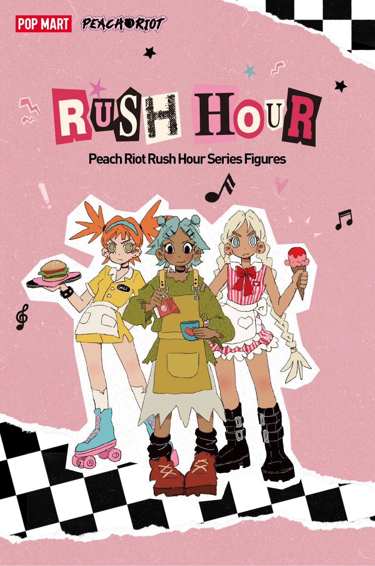 PEACH RIOT - Rush Hour Series Figures by POP MART