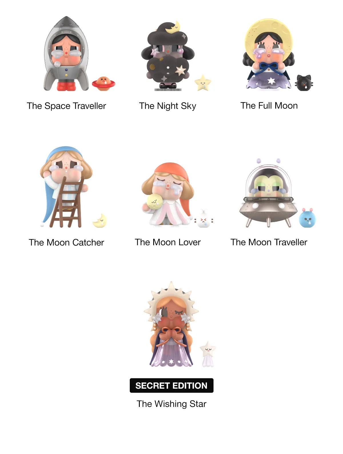 CRYBABY Crying To The Moon Series Figures