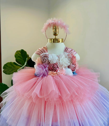 Tiered Flower Dress