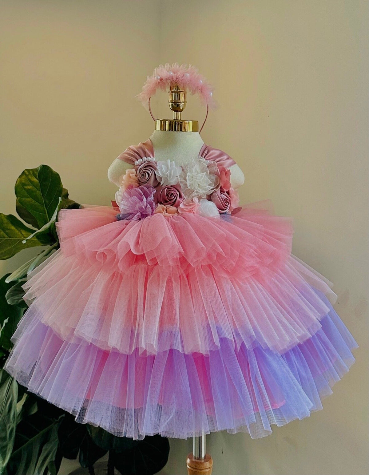 Tiered Flower Dress