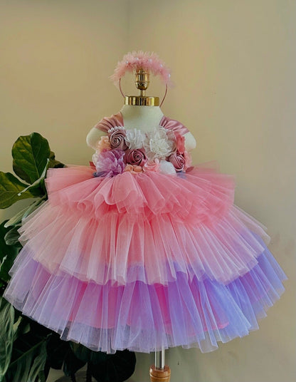 Tiered Flower Dress