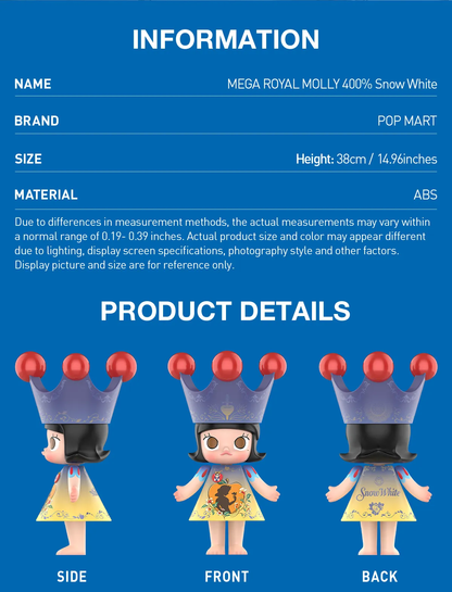 MEGA ROYAL MOLLY 400% Snow White